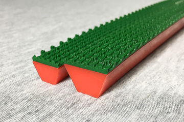 聚氨酯 PU 花纹带 | 防滑带 | 爬坡带 - 橙/桔/红 90A PVC表层
